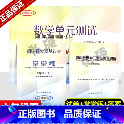 [3册]数学堂堂练+单元测试+答案 六年级下 [正版]2024年数学堂堂练六年级下初中数学双基过关堂堂练单元测试光明日报