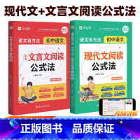 [全套2册]初中语文 现代文+文言文阅读公式法 初中通用 [正版]2025新版 初中语文现代文阅读公式法 初一初二初三语