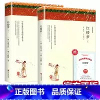 红楼梦(全套2册) [正版]赠考点 带注释导读红楼梦原著完整版无删减 四大名著之一 少年版初中生高中生小学生版青 曹雪芹