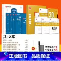 12本 行书一本通+行书志飞字帖全套(赠中性笔套装) [正版]字帖田英章行书一本通字帖练字成年男行楷字帖钢笔字帖控笔训练
