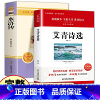 配套人教版[九上2本套]艾青诗选+水浒传 [正版]艾青诗选和水浒传 原著完整版九年级必读名著配套人教版初中生全套9上册初