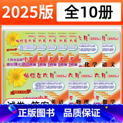 2025模拟强化测试精编[全套10册] 九年级/初中三年级 [正版]2025灿烂在六月上海中考真卷语文数学英语物理化学中