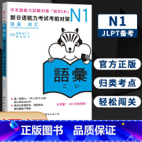 [正版]N1词汇 新日语能力考试考前对策 N一级新1级 单词 世界图书出版 原版引进日本*DY JLPT备考 日本语能