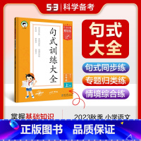 语文 三年级上 [正版]2023版小学语文句式训练大全三年级上册通用版5.3小学基础练3年级上册仿写句子造句训练照样子写