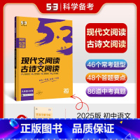 现代文阅读+古诗文阅读 九年级 [正版]曲一线2025版5.3初中语文古诗文阅读+现代文阅读9九年级+中考全国版5年中考