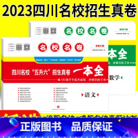 语文+数学 小学升初中 [正版]名校名卷2023小升初真题卷语文数学全套 四川名校五升六招生真卷一本全冲刺名校成都绵阳十