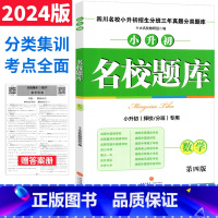 小学升初中 [正版]四川十大名校小升初名校题库数学 招生分班三年真题分类题库集训版六年级小考成都绵阳名校考题高频考点押题