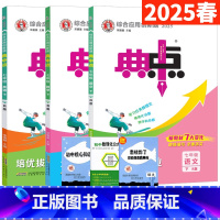 七下:语数英[人教版3本] 七年级/初中一年级 [正版]2025春典中点七年级上下册语文英语人教版外研版 荣德基典中点七