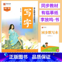 七年级上[语文人教版] [正版]七八年级上册语文字帖人教版 初中学生硬笔书法练习写字课课练初一上册练字帖每日一练7/8年