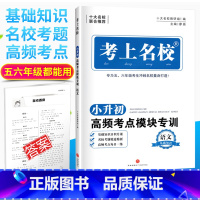 [正版]新 考上名校语文小升初五六年级小学总复习练习册名校考题56年级考点分类训练冲刺名校模块专训语文基础知识小学升初