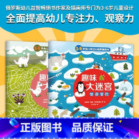 趣味大迷宫全2册 [正版]趣味大迷宫全2册儿童经典趣味情景大迷宫:俄罗斯幼儿益智书作家及插画师专门为3-6岁提高儿童专注