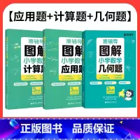 [全套3本]图解应用题+计算题+几何题 小学一年级 [正版]2024秋图解小学数学应用题计算题 数学逻辑思维思路练习册思