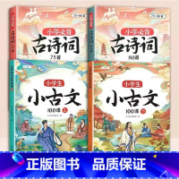 [4册]小古文+古诗词75+80首 小学通用 [正版]小学生小古文100课人教版一百篇上下册新编100篇走进文言文一二年