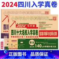 [正版]2024四川小升初真题卷语文数学十大名校招生真卷小学毕业升学真题详解成都六年级分班系统总复习专项训练重点考试卷