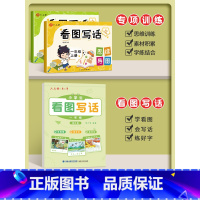 [一年级上下册全套]看图写话专项训练+字帖 小学通用 [正版]六品堂看图写话一年级专项训练字帖二年级每日一练小学生练字帖