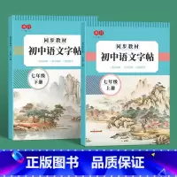 七年级上册+下册 [正版]七八九年级语文同步字帖上册下册人教版练字帖初中生正楷硬笔书法字帖男女生行楷书钢笔临摹练习字帖偏