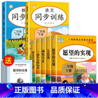 二下快乐读书吧(5册)+语数同步训练 [正版]愿望的实现二年级下册必读的课外书 神笔马良注音版全套二下语文快乐读书吧老师