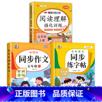 [5年级上]阅读理解+同步作文+练字帖 五年级上 [正版]课内阅读+课外阅读五年级上册阅读理解训练题人教版同步练习册语文
