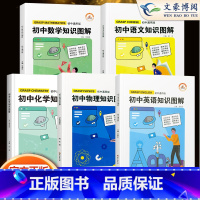 [全5册]语文+数学+英语+物理+化学 初中通用 [正版]初中语文数学英语物理化学知识图解初一初二三知识点汇总大全公式手