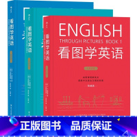 看图学英语(全3册) [正版]看图学英语 基础进阶精通3本套装 简笔连环画图解实用英语自学书籍 学习英语思维四格简笔画英
