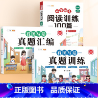 [一年级/阅读训练]真题汇编+真题训练+语文阅读100篇 [正版]看图写话二年级专项训练一年级上册阅读理解练习册每日一练
