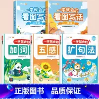 [一二年级]一学就会系列5本 小学一年级 [正版]一学就会的看图写话一二年级专项训练一年级二年级小学语文人教版小学生绘本