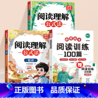 [3本]语文阅读训练100篇+阅读理解公式法 小学一年级 [正版]斗半匠语文阅读训练100篇小学阅读理解专项训练书一百题