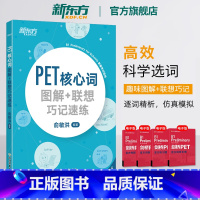 [正版]PET核心词图解+联想巧记速练 备考2025词汇小学英语考级教辅剑桥通用考试五级 俞敏洪书籍 英语朗思B1