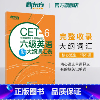 [正版]六级英语新大纲词汇表 完整收录新大纲所有词汇 备考2025年6月cet6级 大学英语六级高频核心单词书籍