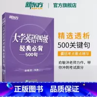 [正版]备考2025年6月大学英语四级经典必背500句 cet4考试经典句型听力阅读理解完形写作书籍四级考试英语真题试
