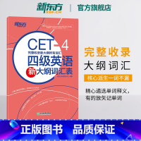 [正版]备考2025年6月四级英语新大纲词汇表 新大纲词汇cet4级新词表核心词汇派生词单词书 四级考试英语真题试卷