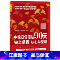 [正版]中级日语语法90天完全掌握 核心句型篇 日语学习 标准日本语 高考日语 北京语言大学出版社