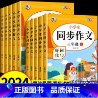 [3册]同步作文+同步字帖+阅读理解 二年级下 [正版]2024新版同步作文三年级四年级五年级六年级上册下册人教版小学语