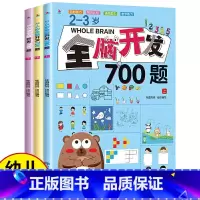 2-3岁全脑开发700题(全3册) [正版]全脑开发700题2-3岁早教书思维逻辑训练幼儿园小班儿童益智游戏书