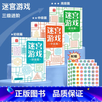 迷宫3册 [正版]迷宫训练游戏书3册儿童益智专注力训练3—6岁智力开发视觉大迷宫游戏走迷宫绘本大冒险书儿童益智思维逻辑注