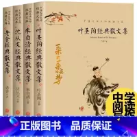 四位中国文学大师散文集 [正版]全集4册叶圣陶散文集朱自清沈从文老舍散文集青少年初中生课外阅读书籍