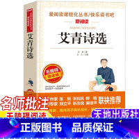 艾青诗选 [正版]艾青诗选四年级下册现代诗歌艾青原著立人主编天地出版社名师导读带批注无障碍精读版五六年级九年级课外书