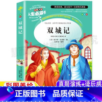 [正版]双城记原版中文版小学生青少年三四五六年级必读经典名著课外书彩图美绘插画版何梦佳译吉林大学出版社名师导读带批注读