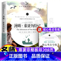 [正版]汤姆索亚历险记完整版青少年五六年级上下册必读快乐读书吧小学生课外书马克吐温原著汪晓风评开明出版名师批注导读带考