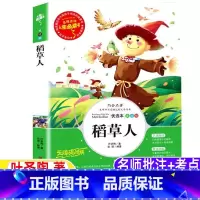 [正版]稻草人书三年级四年级上下册通用叶圣陶原著彩图美绘插画版小学生青少年课外书快乐读书吧山东美术出版社张琪编著儿童文