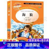 [正版]海狼杰克伦敦小说选全集小学生青少年三四五六年级必读彩图美绘插画版课外文学书名师导读带批注读后感邓敏华译吉林大学