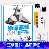 [正版]敲门砖绘画基础2000例几何形体 素描基础几何石膏体临摹范画入门自学美术辅导书单体组合石膏体高考联考艺考描画册