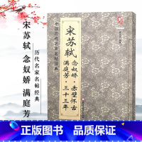 [正版]中国历代名家名帖经典宋苏轼满庭芳三十三年念奴娇赤壁怀古班志铭著黑龙江美术出版社