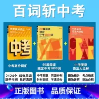 [3本套]高分词汇+语法大全解+60篇阅读 初中通用 [正版]2025百词斩中考英语语法大全解中考真题语法练习精讲语法考