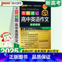 图解速记]高中英语作文答题模板 高中通用 [正版]图解速记高中英语作文答题模板高考满分作文素材大全人教版高一高二高三高分