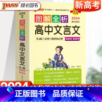 文言文 高中通用 [正版]绿卡图书2024PASS图解全析高中文言文 人教版全彩版 高中生必背语文随身记 高一高二高三高