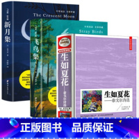 [泰戈尔诗集3册]生如夏花+飞鸟集+新月集 [正版]飞鸟集新月集泰戈尔著双语 生如夏花诗选选集全2册中英版全新精美彩图典