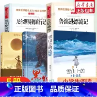 [5册]黑焰+雪山上的达娃+漫漫求水路+骑鹅旅行记+鲁滨逊漂流记 [正版]雪山上的达娃罗湖区六年级小学生课外阅读书籍黑焰
