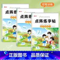 点阵练字帖(偏旁部首大全)3册 [正版]偏旁部首练字帖每日一练 小学生点阵偏旁专项练习纸 幼儿园大班一二三年级笔画大全描