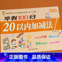 20以内加减法测试卷 [正版]20以内加减法天天练幼小衔接冲刺100分测试卷 二十以内的凑十法借十法幼儿园大班学前班看图